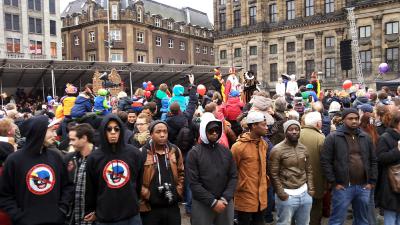Foto van protest Zwarte Piet | BON