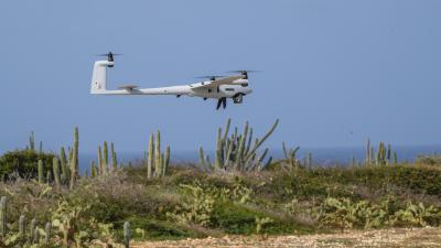 Een van de drones waarmee is gevlogen, is de Vector