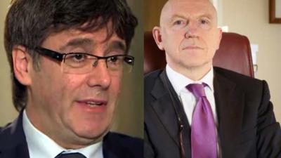 Ontslagen Catalaanse minister-president Carles Puigdemont is in Brussel voor hulp