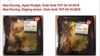 hoogvliet, nasi, maaltijd, terugroep