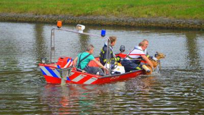  Brandweer Veendam redt te water geraakte ree