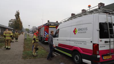 Brandweer en Enexis aanwezig