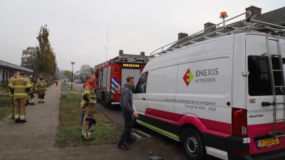 Brandweer en Enexis aanwezig