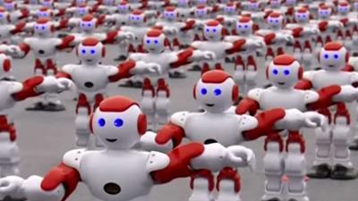 Ruim 1.000 Chinese mini-robots dansen simultaan nieuw record