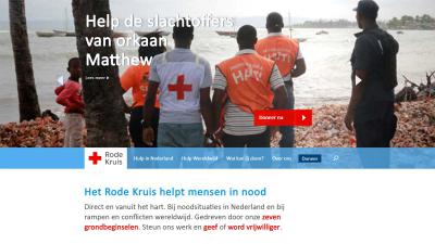 Rode Kruis opent giro 5125 voor slachtoffers orkaan Matthew