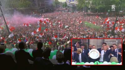 Huldiging Feyenoord begonnen