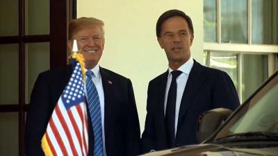 Rutte op werkbezoek bij Trump in het Witte Huis