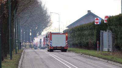  rookontwikkeling bij brand in schuur