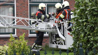 Brandweer druk met schoorsteenbrand 