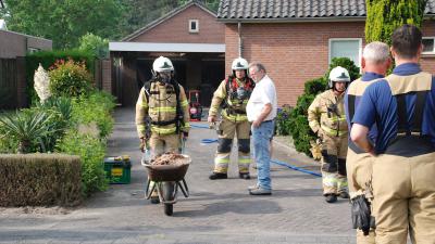 Foto van brand in schuur