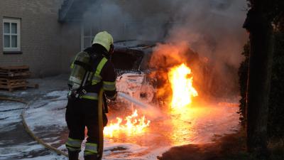 Foto van autobrand