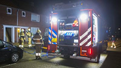 Brandweer bij woning in Boxtel