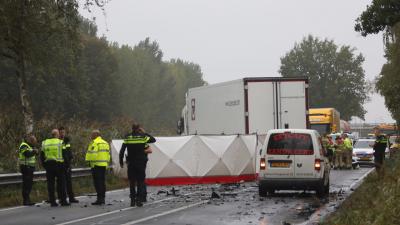 Ravage op N279 na ongeval met vrachtwagen