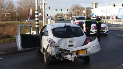Beschadigde auto na aanrijding