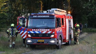 Brandweer blust na