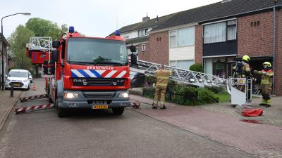 Ladderwagen ingezet voor schoorsteenbrand