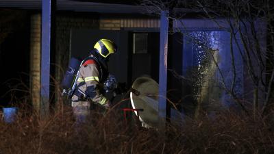 Brandweer blust na