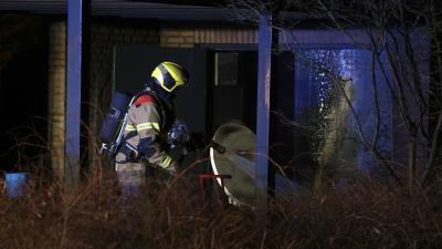 Brandweer blust na