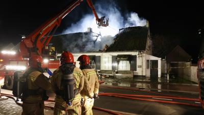 Dakconstructie ingestort