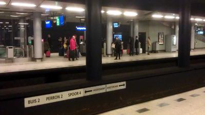 schiphol, spoor, perron, 