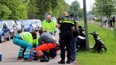 Zwaargewonde bij eenzijdig scooterongeval