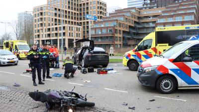 motor-auto-botsing-gewond