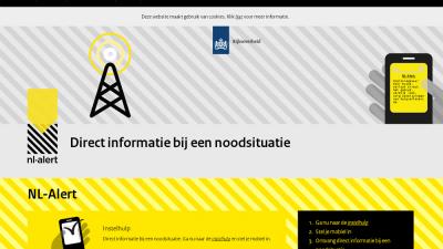 Screenshot van NL-Alert | NL-Alert