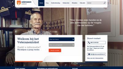 Screenshot van website veteranenloket.nl | veteranenloket.nl