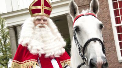 Foto van Sinterklaas op schimmel