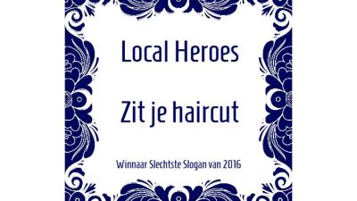  ‘Zit je haircut’ winnaar 'slechtste slogan' 2016