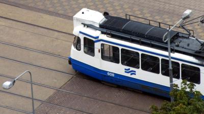 tram in Amsterdam
