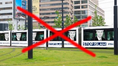 RET weigert reclame PVV op tram met leus: 'Stop Islam'