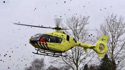 Traumahelikopter trekt veel bekijks in Boxtel