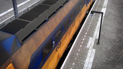 Foto van trein NS perron station | Archief EHF