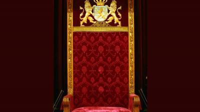 Foto van troonrede Ridderzaal stoel | Archief EHF