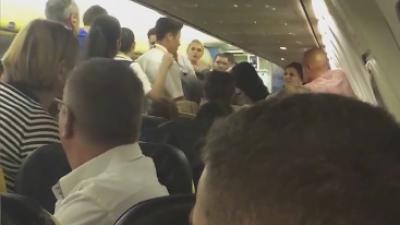 Tussenlanding door vechtpartij in vliegtuig Rayanair