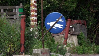 Foto van verkeersbord ouder kind | Archief EHF