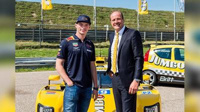 Verstappen, Ricciardo en Coulthard bij Jumbo Racedagen