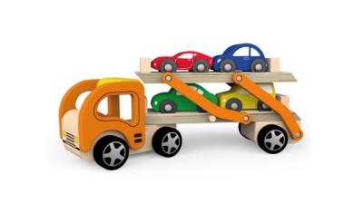 Speelgoed autotransporteur VIGA terug