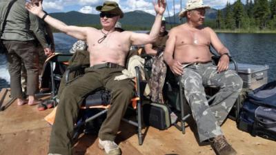 Zo viert president Vladimir Poetin zijn vakantie