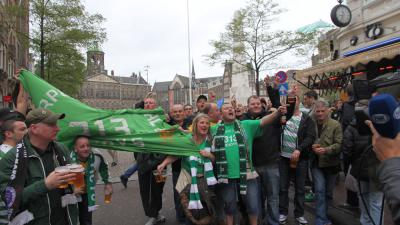 Foto van Celtic fans in Amsterdam | BON