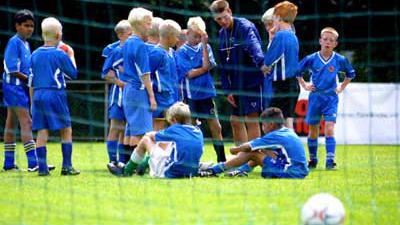 Foto van voetbal jeugd training | Archief EHF