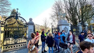 vondelpark-gesloten-drukte-lenteweer