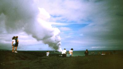 Hawaïanen Big Island op de vlucht voor lava