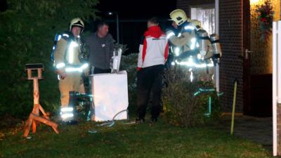 Wasdroger droogt was met vlammen in Aa en Hunze