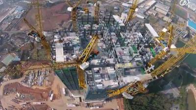 Knap staaltje werk, Chinese wolkenkrabber verrijst in amper 19 dagen
