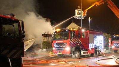 woningbrand na blikseminslag