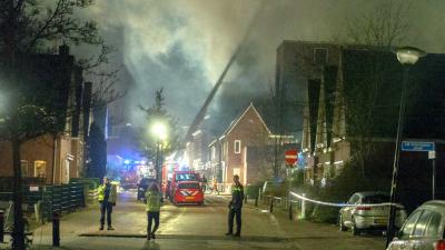 Uitslaande woningbrand centrum van Winschoten