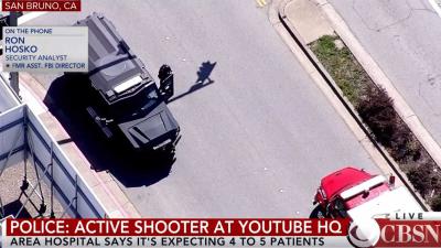 Schoten gehoord bij hoofdkantoor YouTube bij San Francisco