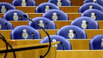 Foto van zetels in Tweede Kamer | Archief EHF